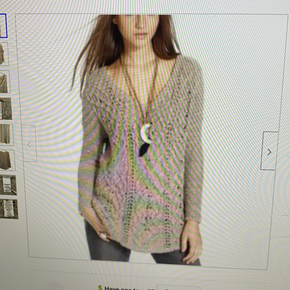 Free People purple cotton tunic sweater - Picture 10 of 10